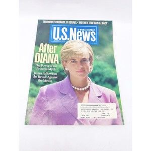 Vintage U.S. News & World Report Magazine 1997 Princess After Diana The Power